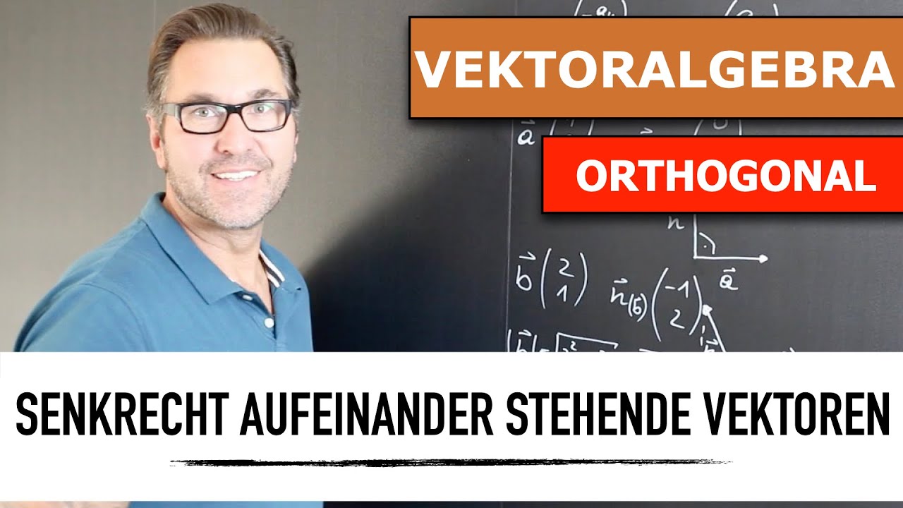Normalvektor eines Vektors berechnen und grafisch darstellen | Orthogonale Vektoren | Skalarprodukt