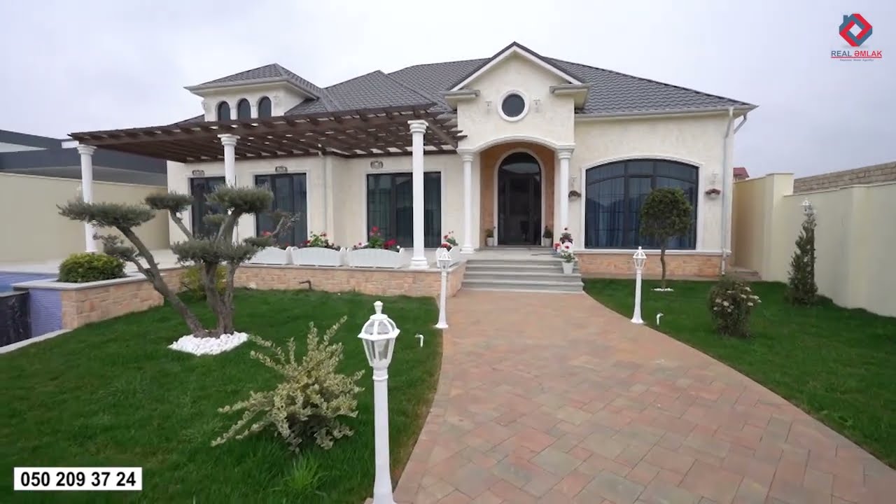 Satılır ‼️ Bag Evi Mərdəkanda, 9 Sotda, 1 mərtəbəli, 280 m&sup2;, 490.000 AZN #realemlak #bagevi #villa
