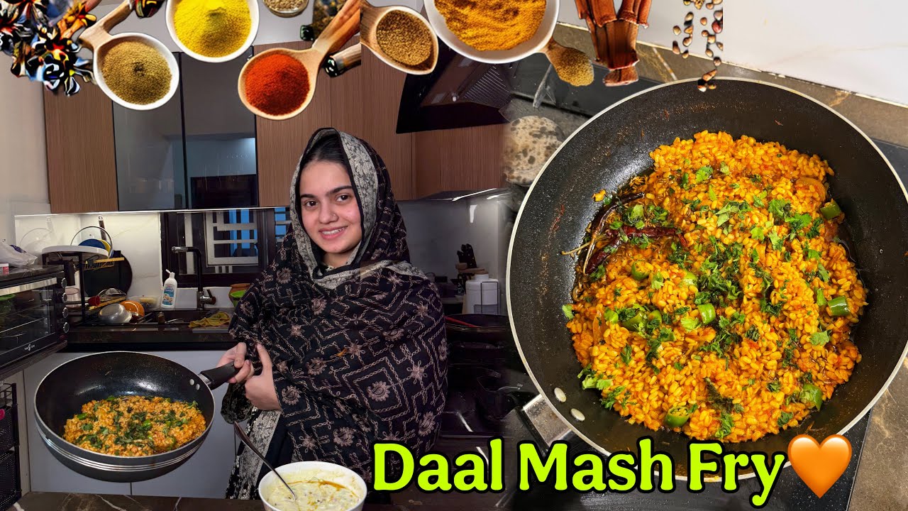 Mama ki favourite daal mash fry❤️| dhaba style | full recipe😍