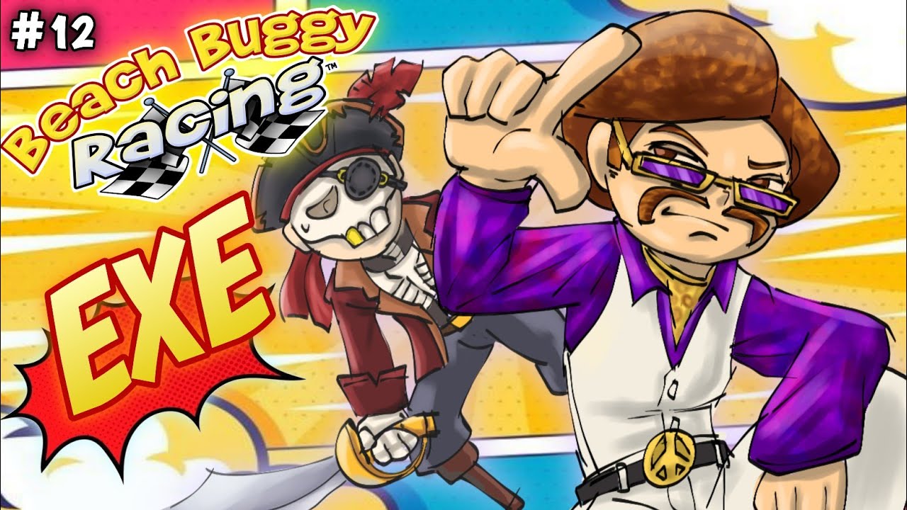 Disco Jimmy vs McSkelly funny moments - beach buggy racing exe - by freg🐸✨