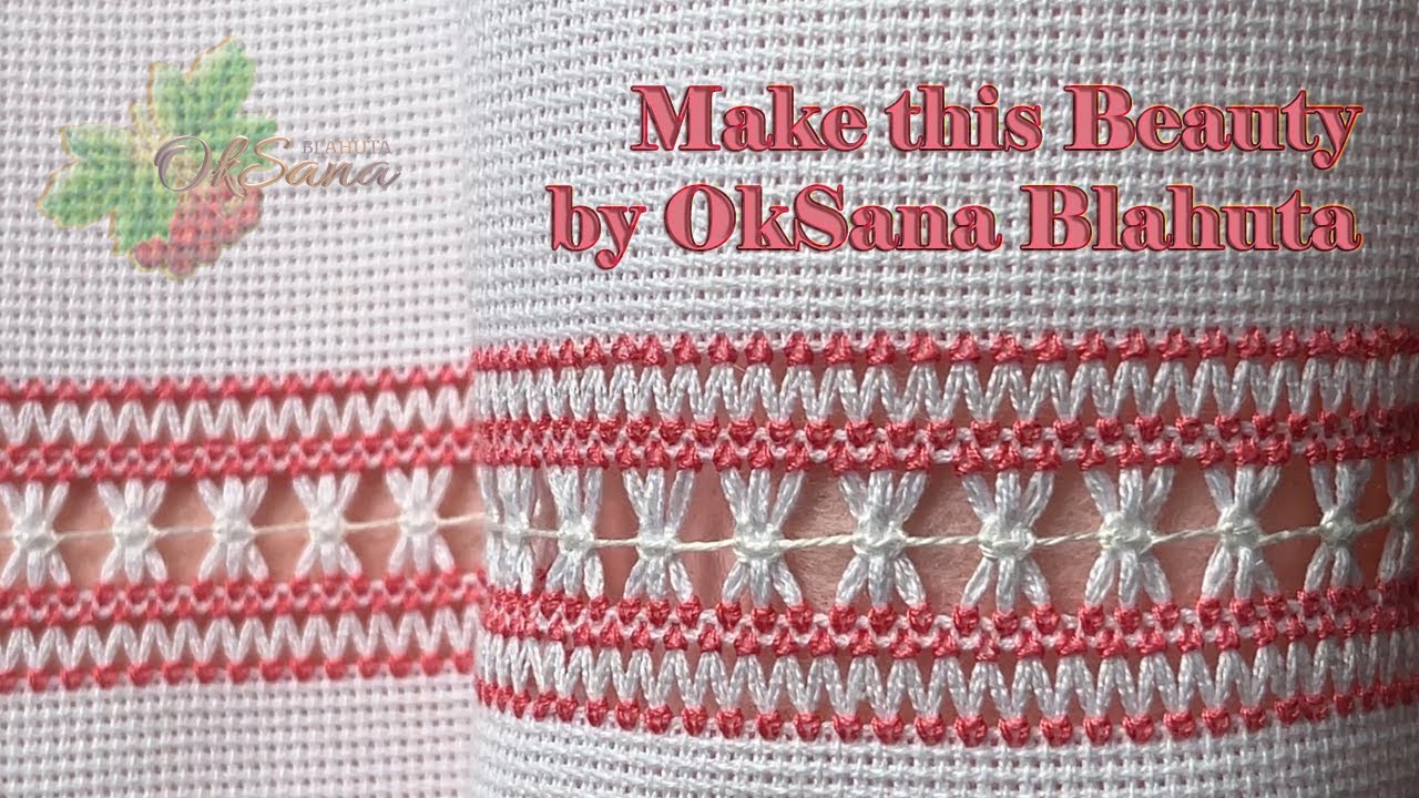 МЕРЕЖКА для початківців  | ВИШИВАННЯ кайми  | Hand Embroidery