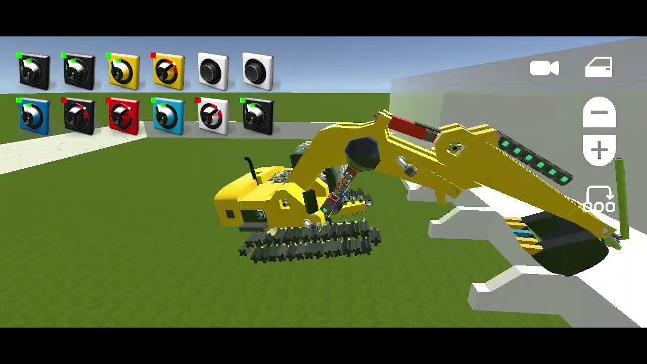 Llevando la excavadora al taller