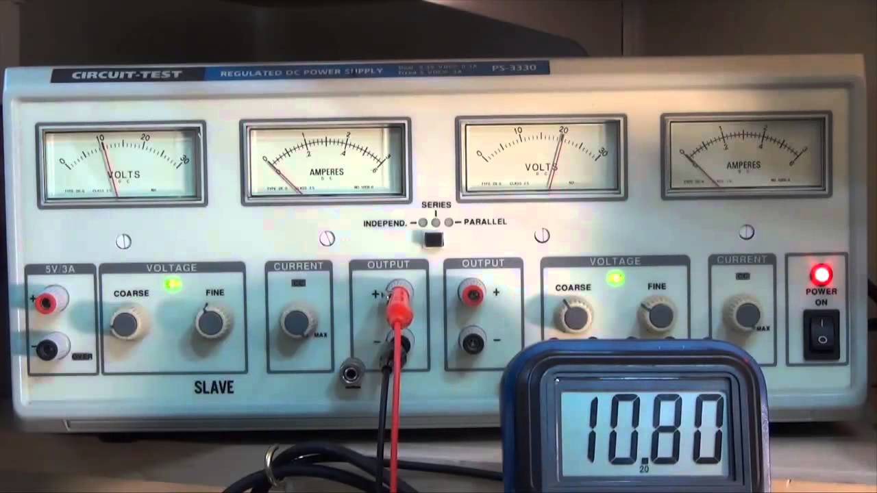 Basic Operating Instructions for the Circuit Test Regulated DC Power Supply
