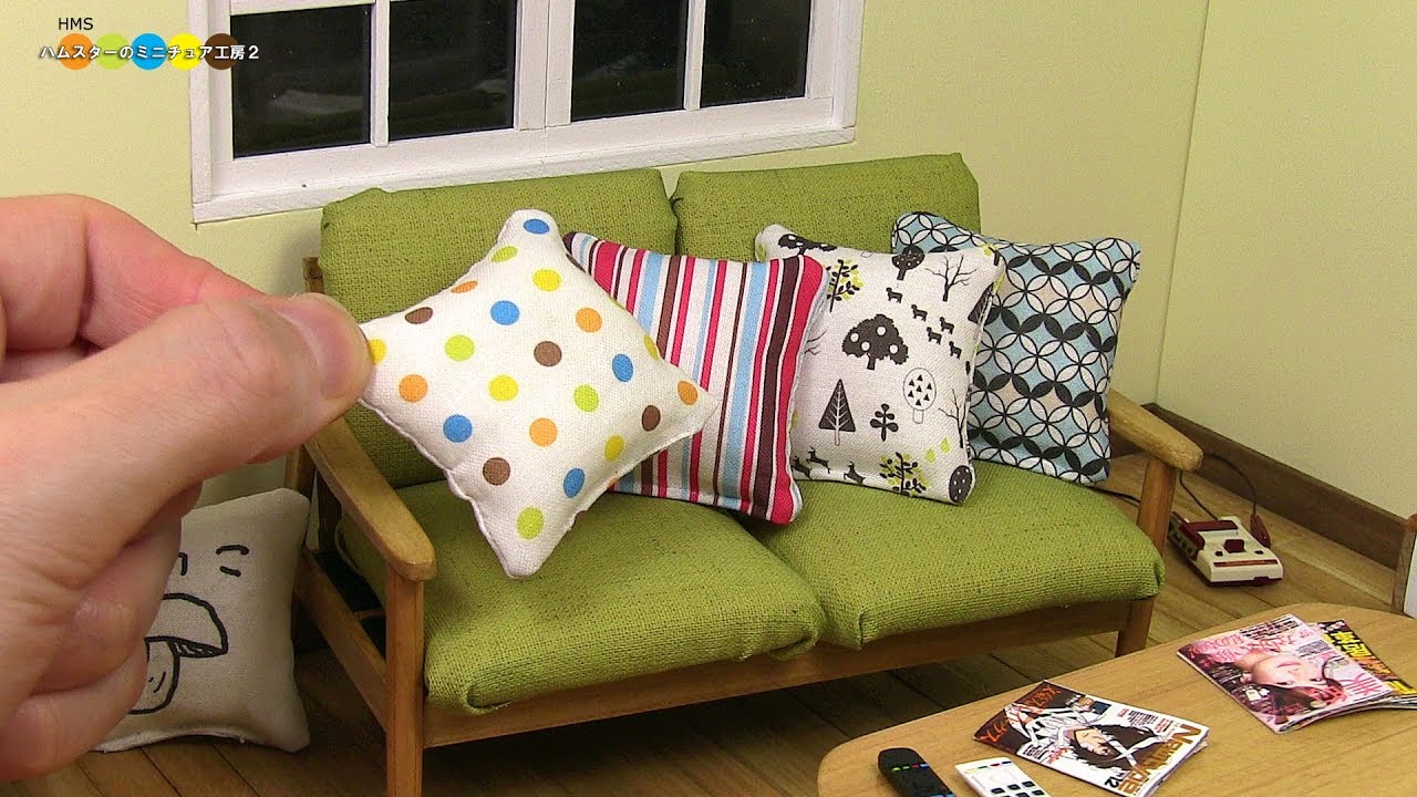 DIY Miniature Cushion　ミニチュアクッション作り