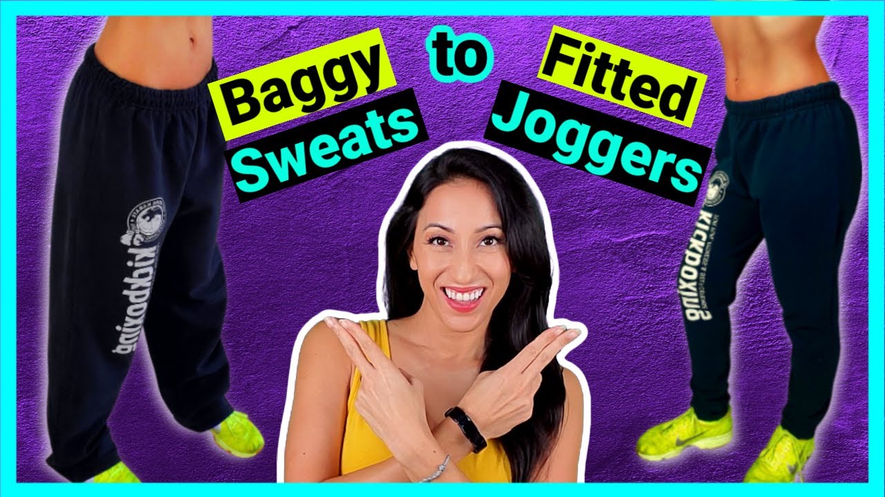 How to Turn Sweatpants into Joggers DIY | Sewing Tutorial for beginners | Upcycle Clothing