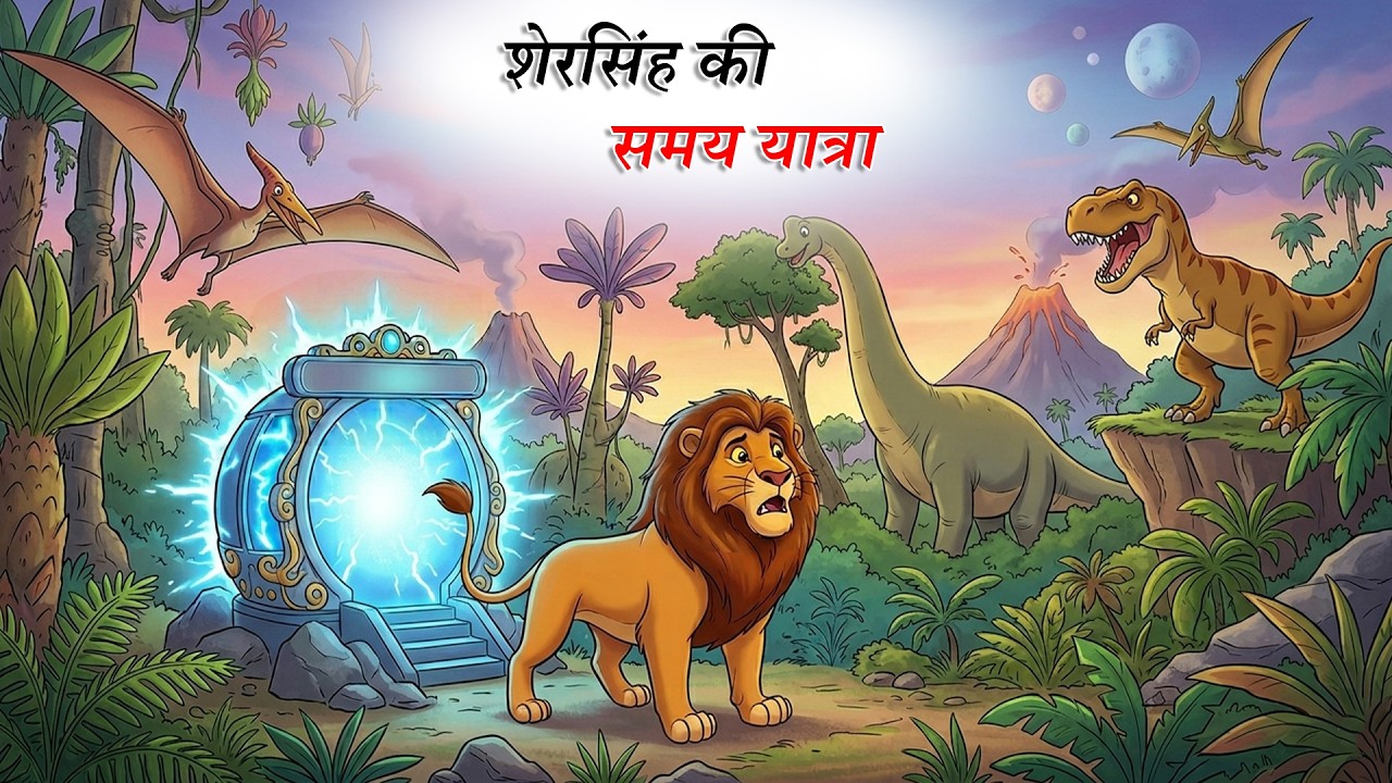 शेरसिंह की समय यात्रा  |  SHERSINGH KI SAMAY YATRA  | JUNGLE KI KAHANI | PANCHTANTRA KI KAHANI