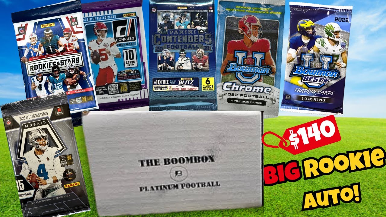🔥BIG TIME ROOKIE AUTO! 🔥😯2026 January Boombox Platinum Football Review!