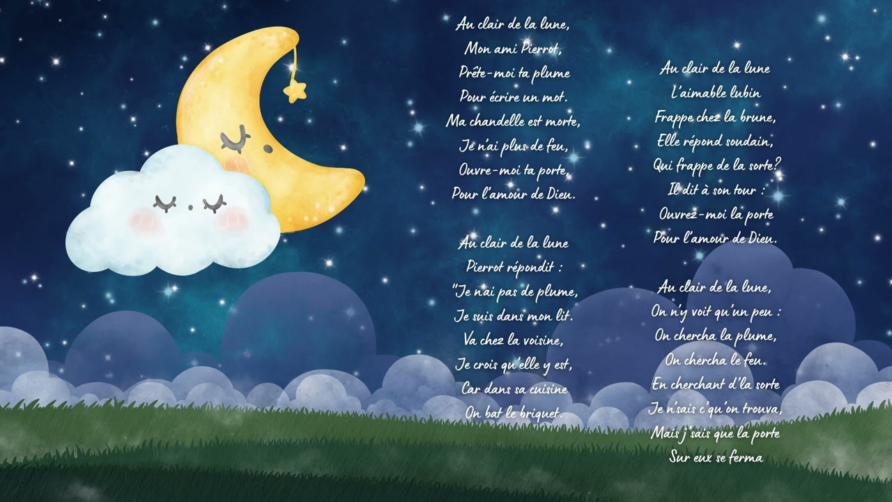 Au Clair de la Lune – Comptine douce pour enfants