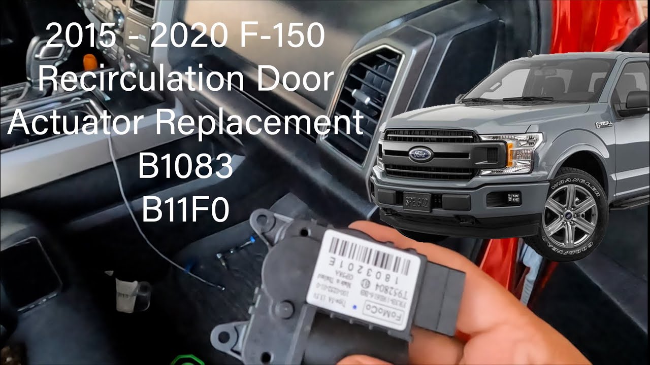 Замена привода заслонки рециркуляции воздуха Ford F150 2020 года. Без снятия панели приборов! B10...