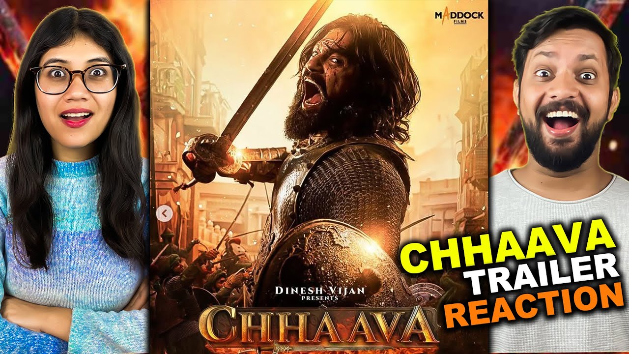 Couple Reacts To Chhaava Trailer | Vicky Kaushal | Rashmika M | Akshaye Khanna