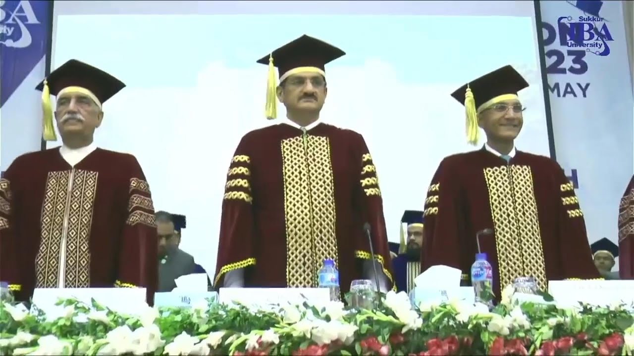 Convocation 2023 (IX th Convocation) of Sukkur IBA University @ Auditorium of Sukkur IBA University