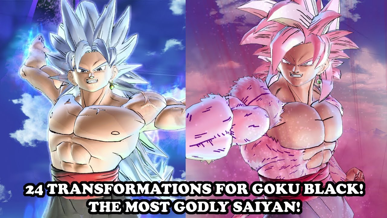 NEW 24 TRANSFORMATIONS FOR GOKU BLACK! SUBARASHI COMPILATION! Dragon Ball Xenoverse 2