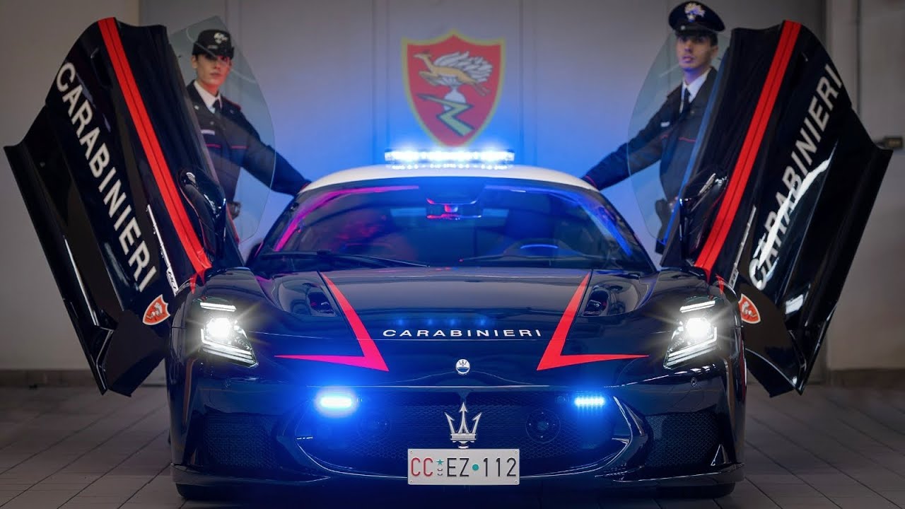 Maserati MCPURA and Alfa Romeo Giulia Quadrifoglio Join Carabinieri for Lifesaving Organ Transport