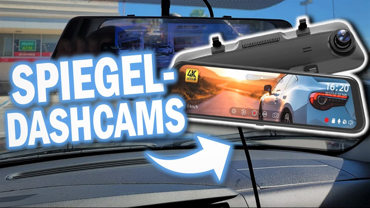 Die besten SPIEGEL DASHCAMS mit R&uuml;ckfahrkamera 2026 | Top 3 Spiegel R&uuml;ckfahrkameras