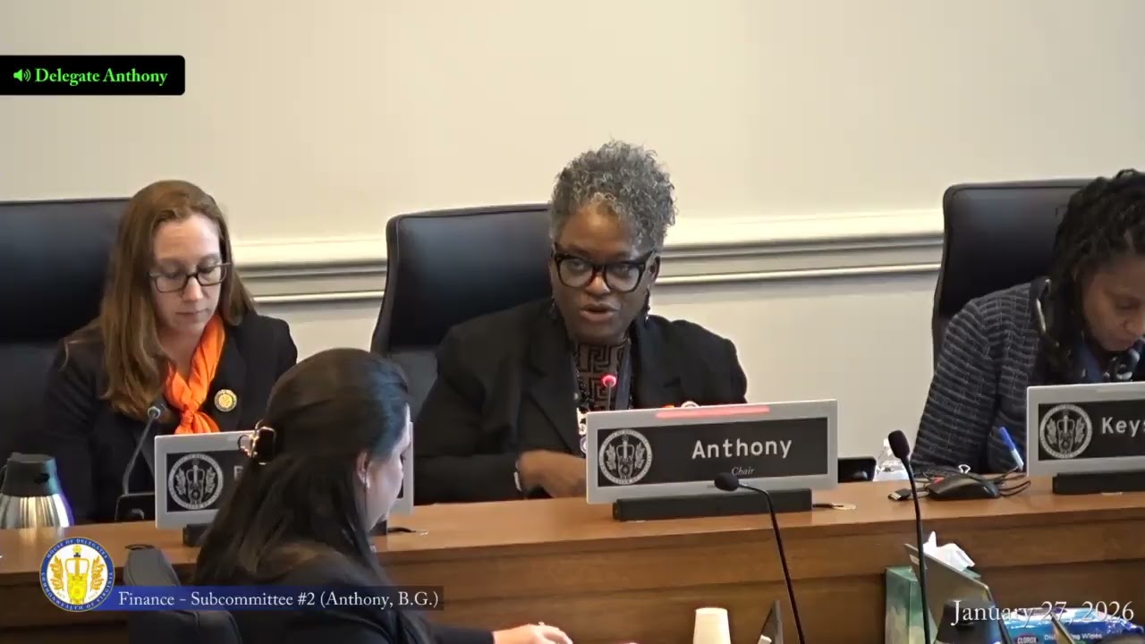 Virginia House of Delegates - Finance Subcommittee #2 Meeting - 2026-01-27
