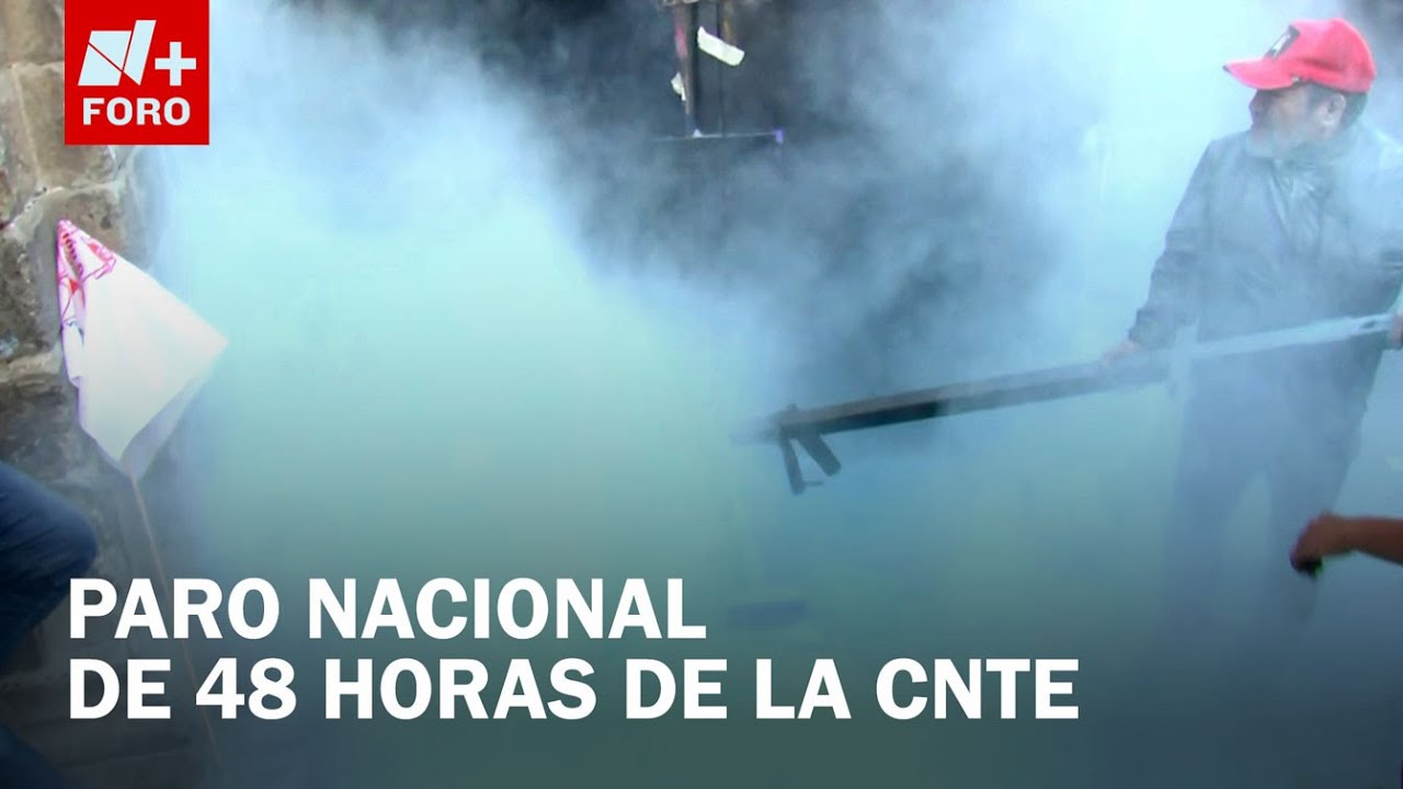 Protesta de la CNTE se enfrenta con polic&iacute;as, CDMX - Estrictamente Personal