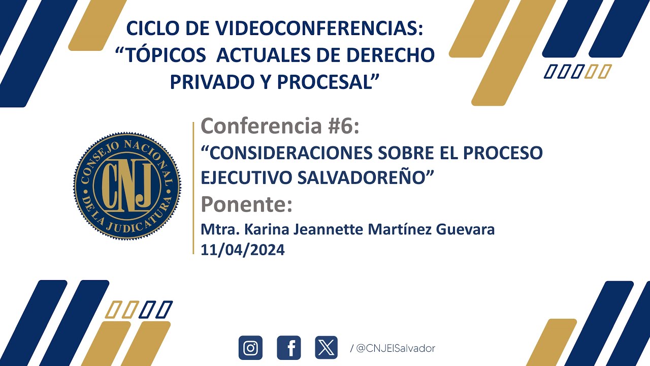 CICLO DE VIDEOCONFERENCIAS TÓPICOS  ACTUALES DE DERECHO PRIVADO Y PROCESAL