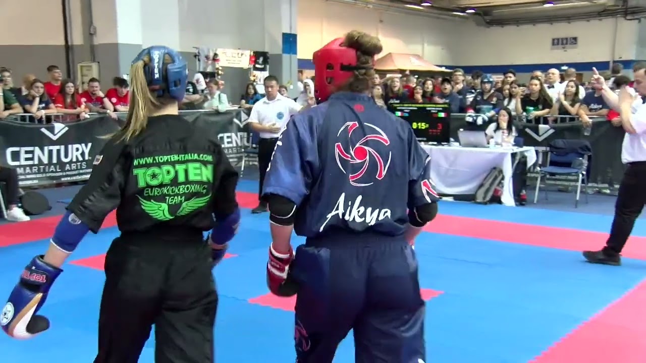 Martina Sartorato v Silvia Gristina Junior Grand Champion Final Hungarian Kickboxing World Cup 2023