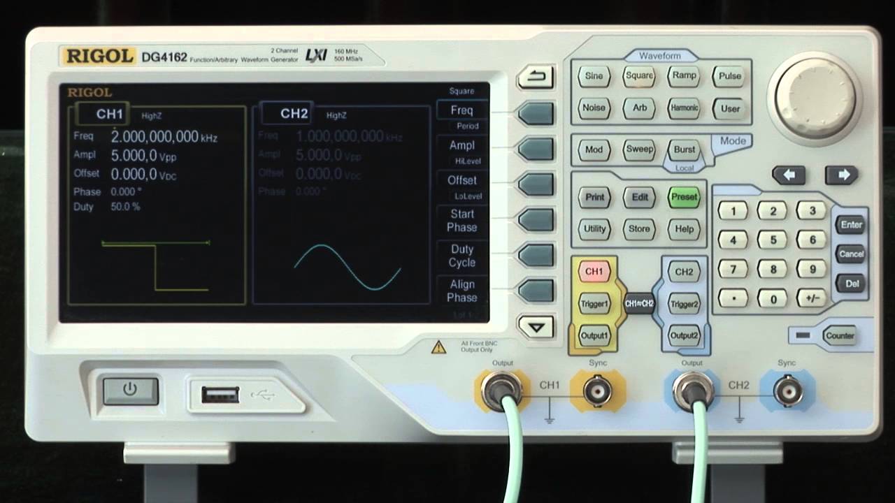 28. Generacja przebieg&oacute;w - generator Rigol DG4000