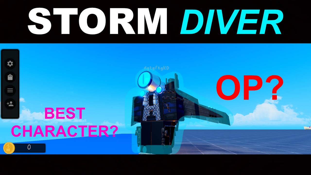 STORM DIVER CHARACTER SHOWCASE | Super Box Siege Defense (update 8).