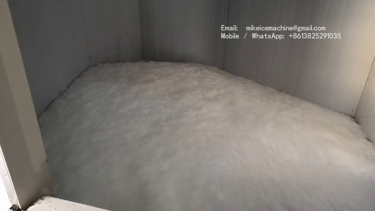 Flake ice machine, ice for fish