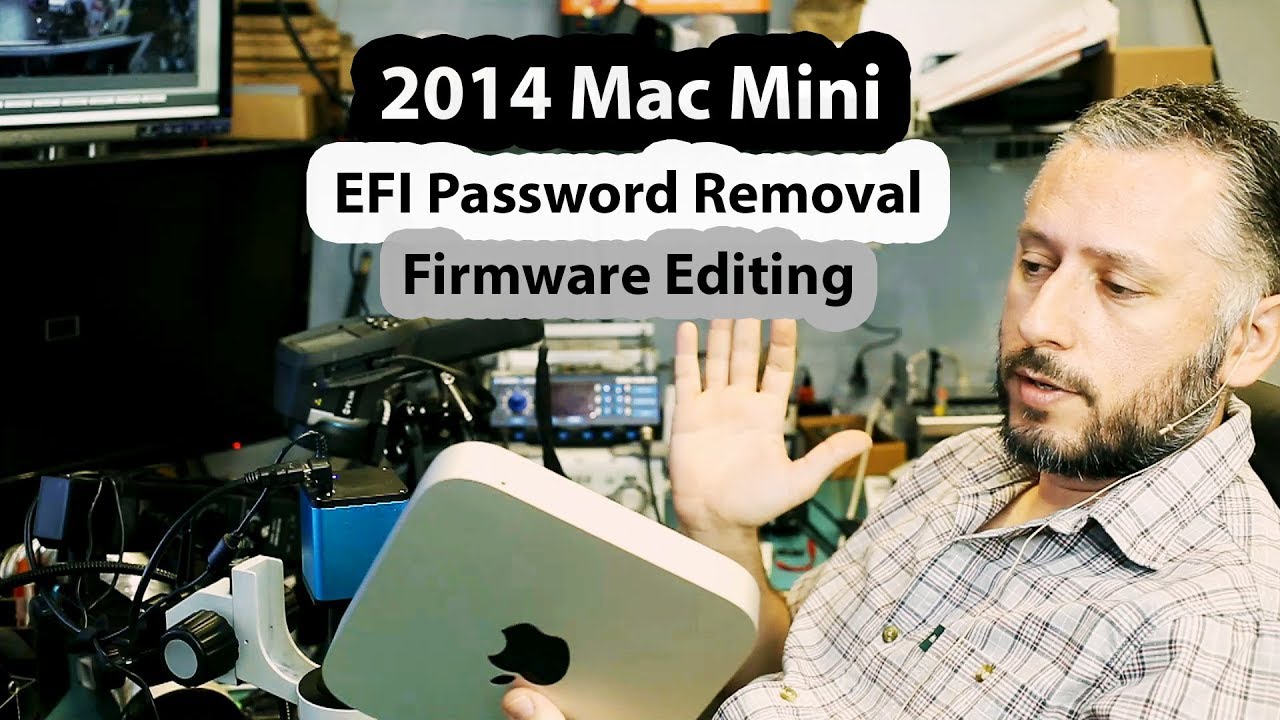 Удаление и разблокировка пароля EFI на Mac Mini 2014 путем редактирования прошивки