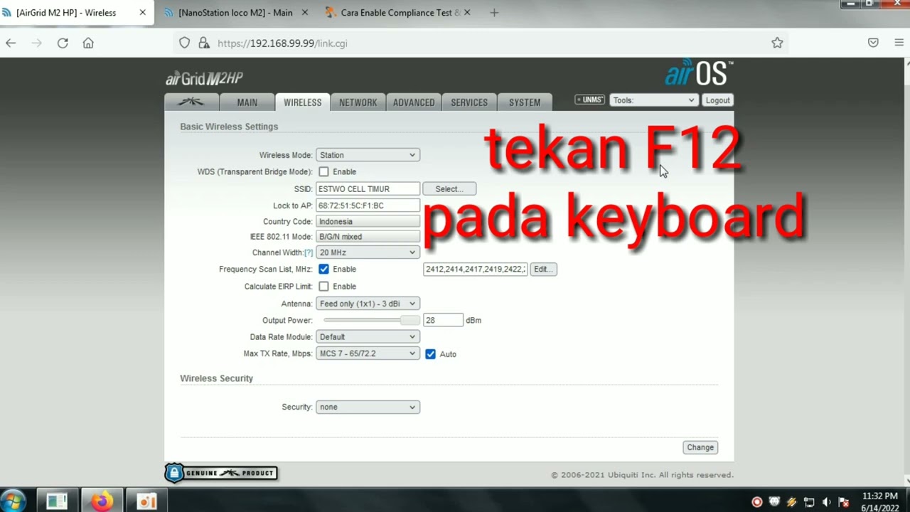 cara rubah code country di ubnt tanpa reset