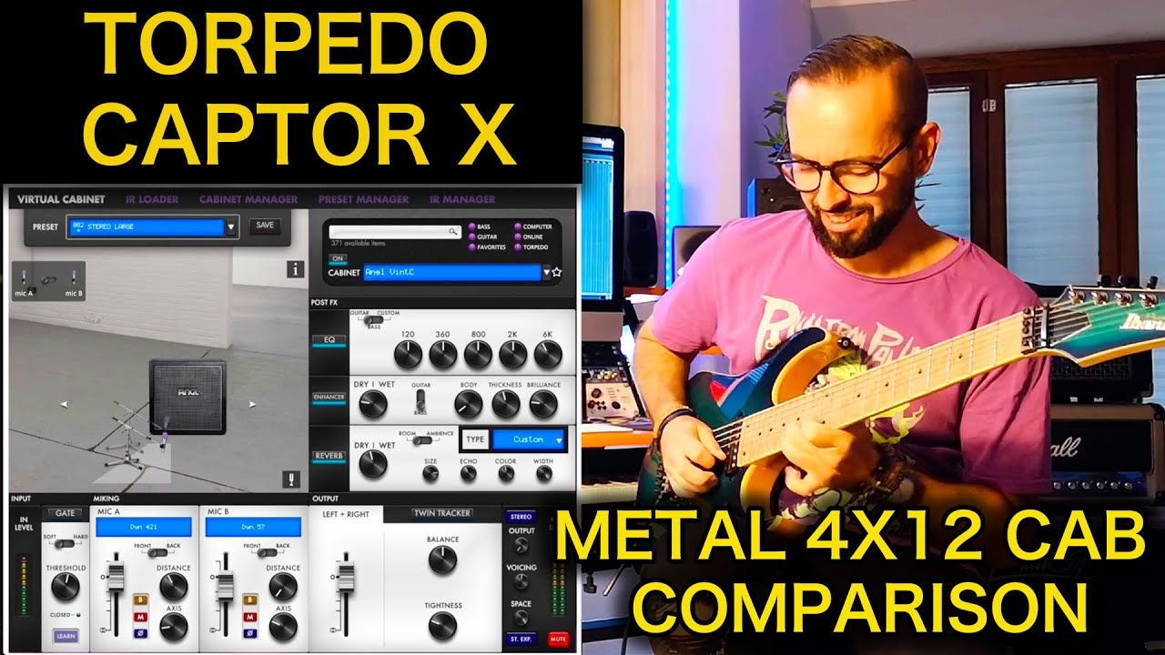 TORPEDO CAPTOR X | METAL 4x12 Cab Comparison | ENGL MESA ORANGE DIEZEL | Demo by RICCARDO GIOGGI