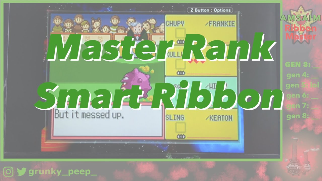 Amsaim Smart Master Rank Ribbon || Pokemon Ribbon Master