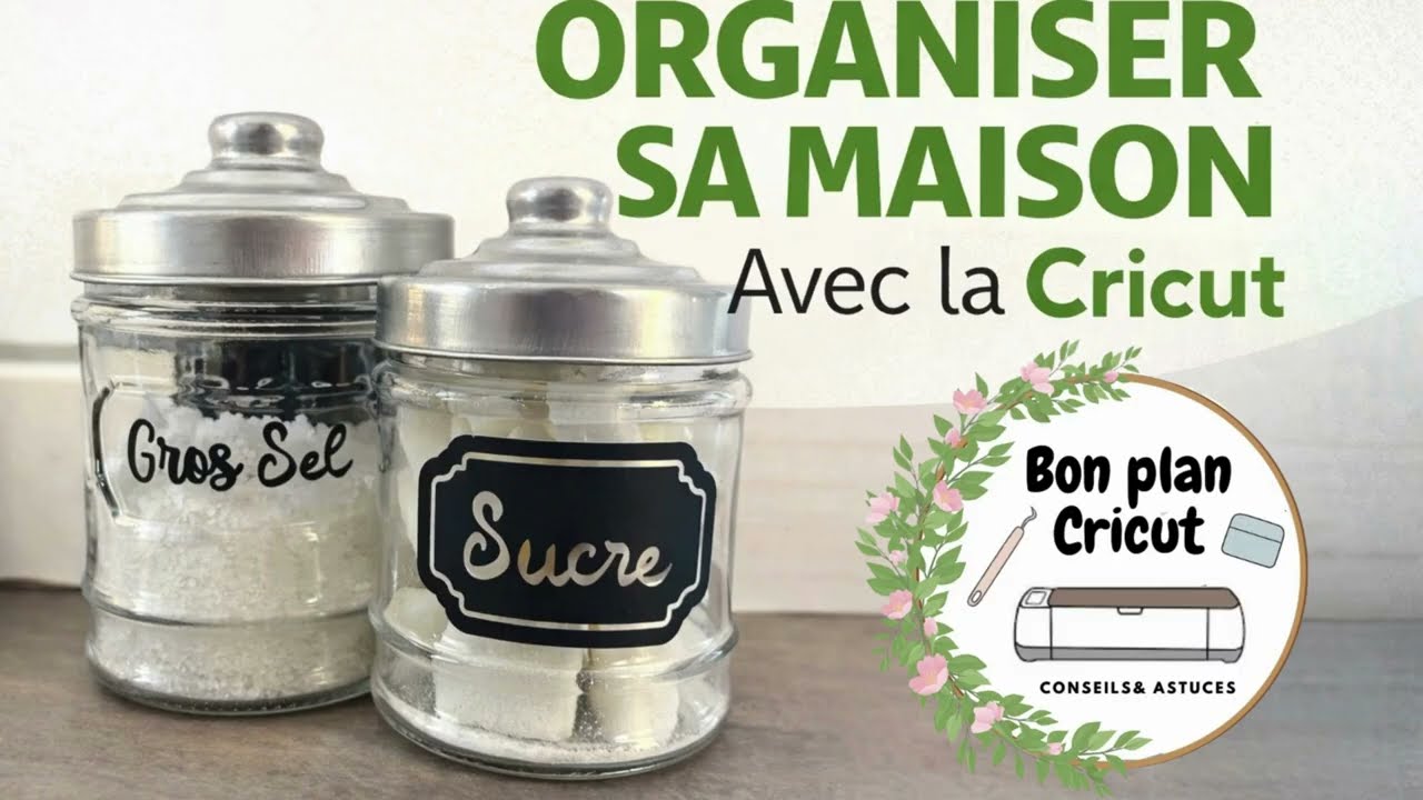 Organisation & étiquettes vinyle - débutant Cricut