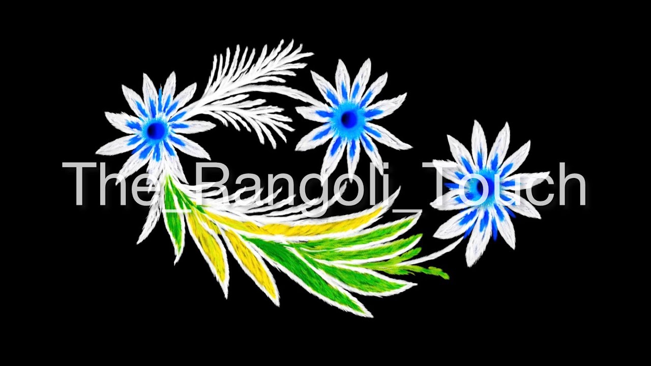 Floral Rangoli Art ✨