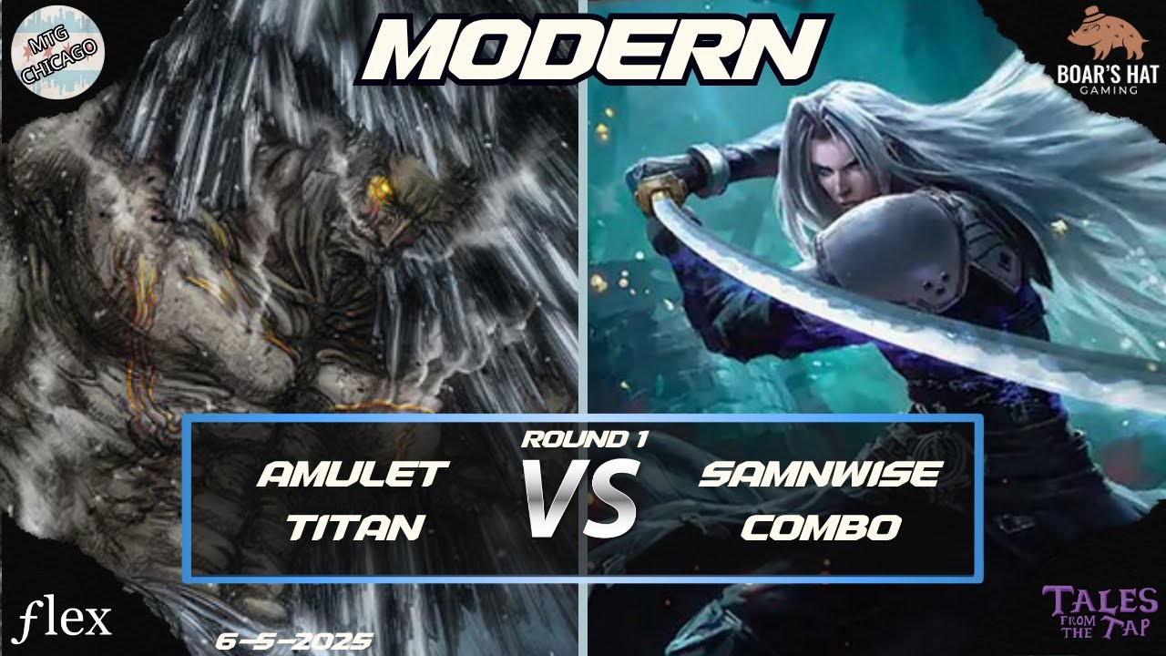 Амулет Титан против Сэмвайза Комбо [MTG Modern, раунд 1]