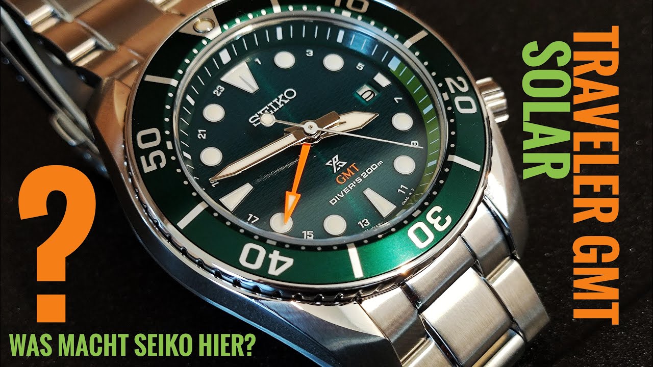 Was hat sich Seiko dabei gedacht? SFK003J1 Solar Sumo GMT Divers Prospex 200m Review Deutsch