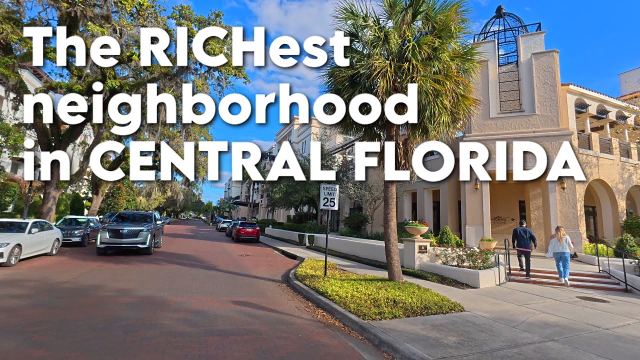Winter Park, FLORIDA Driving Through Charming Streets 4K