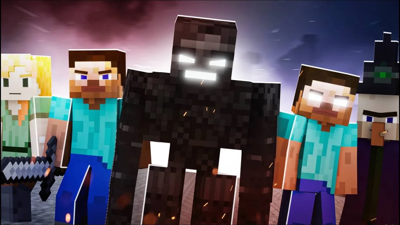 Witch Wither Raid (Minecraft Animation)