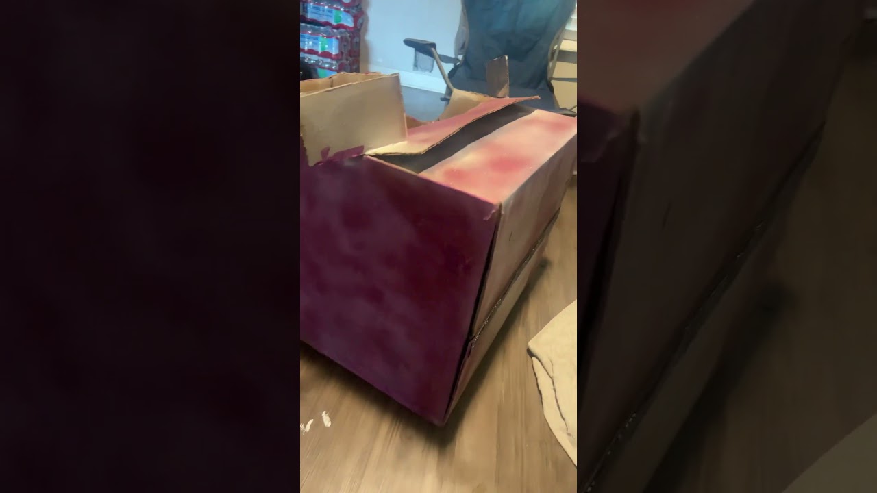 Making a cardboard box car 