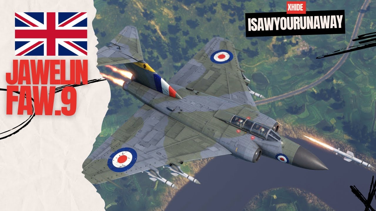 Javelin FAW.9 - пожилой перехватчик, летающий утюг в #warthunder