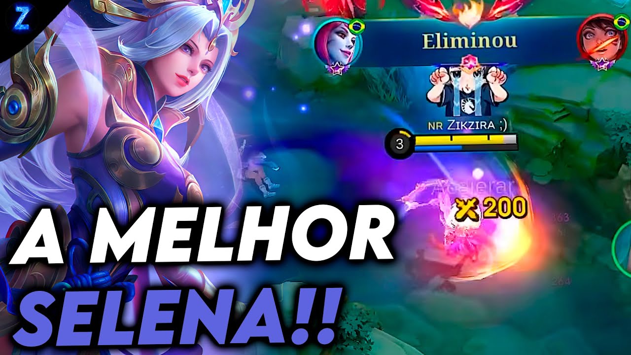 PEGUEI A FAMOSA SELENA MID!! - SELENA GAMEPLAY | Mobile Legends