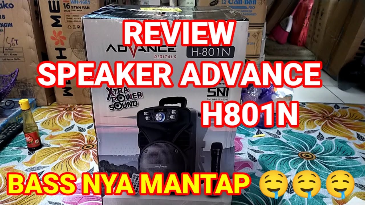 Review Speaker Portable Advance Tipe H801N suara bass mantap