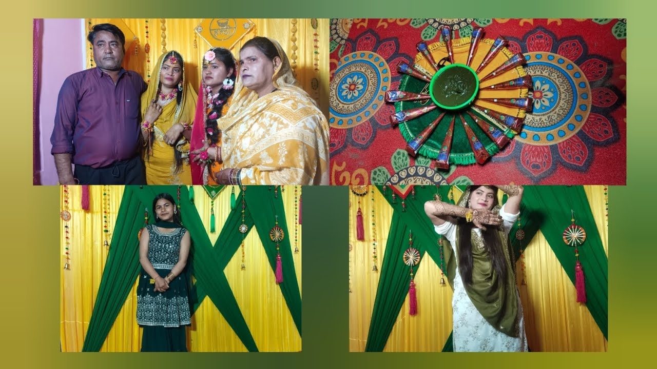 Dono behno ki hldi mehndi 🎀#dailyvlog #likeandsubscribe 
