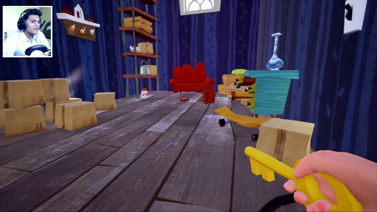 Going in my neighbour's House without Permission (Gone Naughty)- Hello Neighbor Game (Funny Moments)