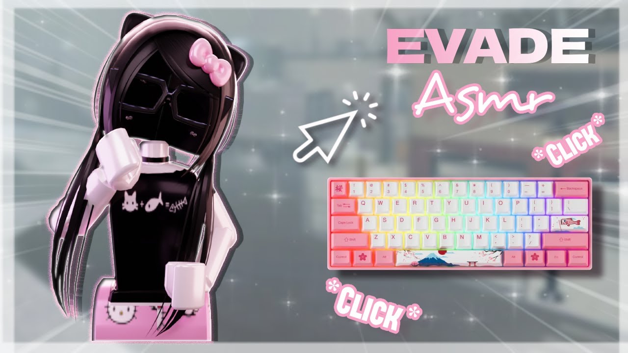 ROBLOX EVADE + *Keyboard ASMR* 🌸