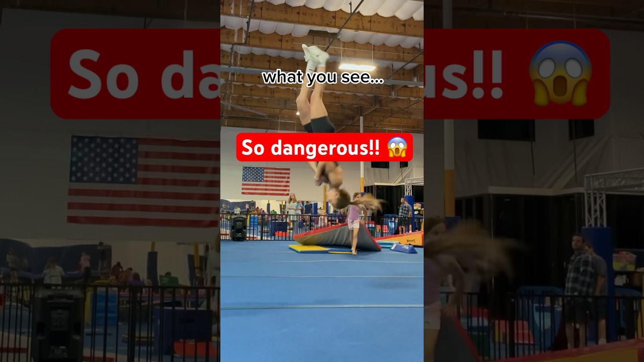 I call this &ldquo;IRL Crossy Road&rdquo; 😂 #tumbling #gymnastics #cheer #flips #gym