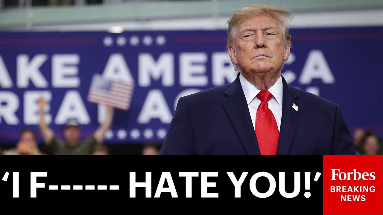 Выступление Трампа в Канзасе перед промежуточными выборами неоднократно прерывалось протестующими