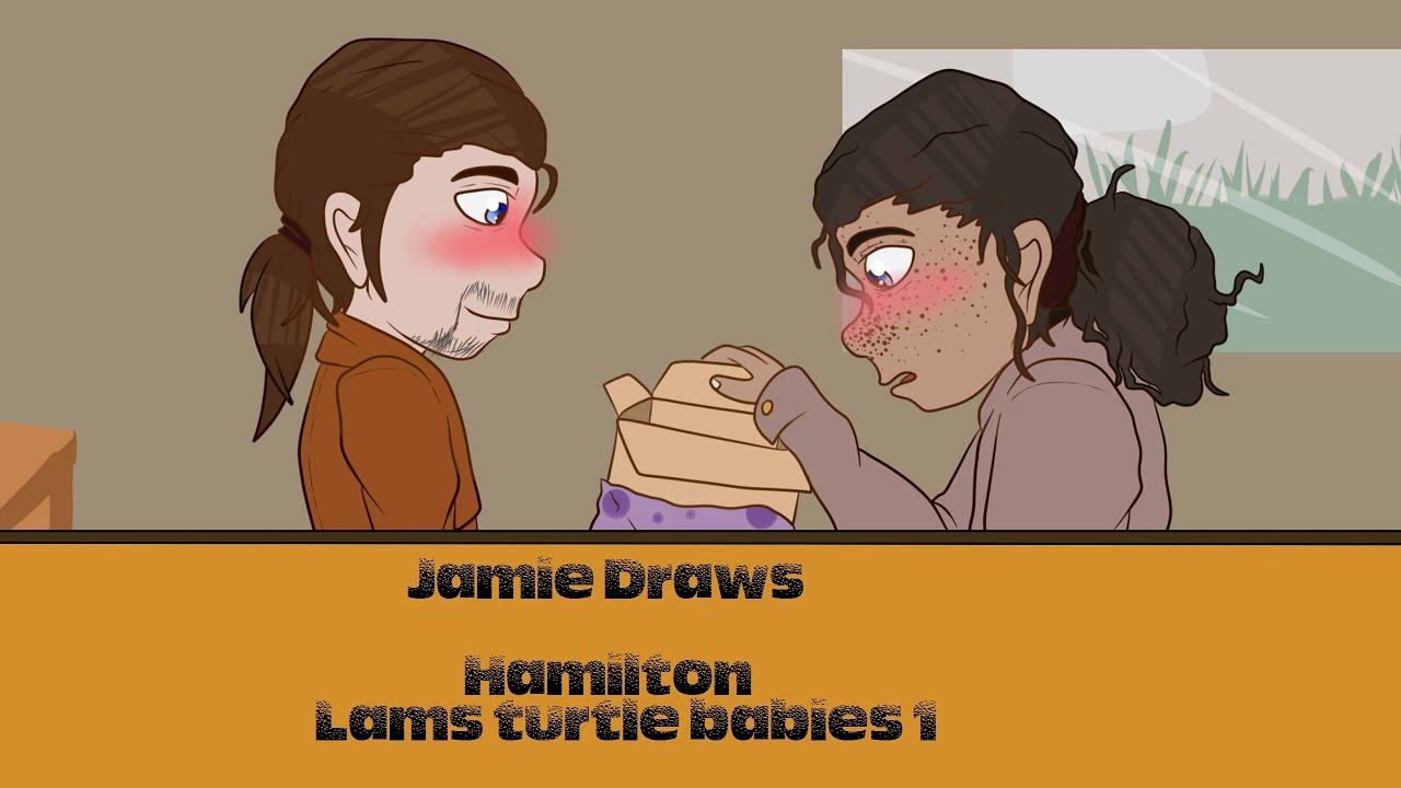 Jamie Draws: Hamilton - Lams turtle babies comic page 1