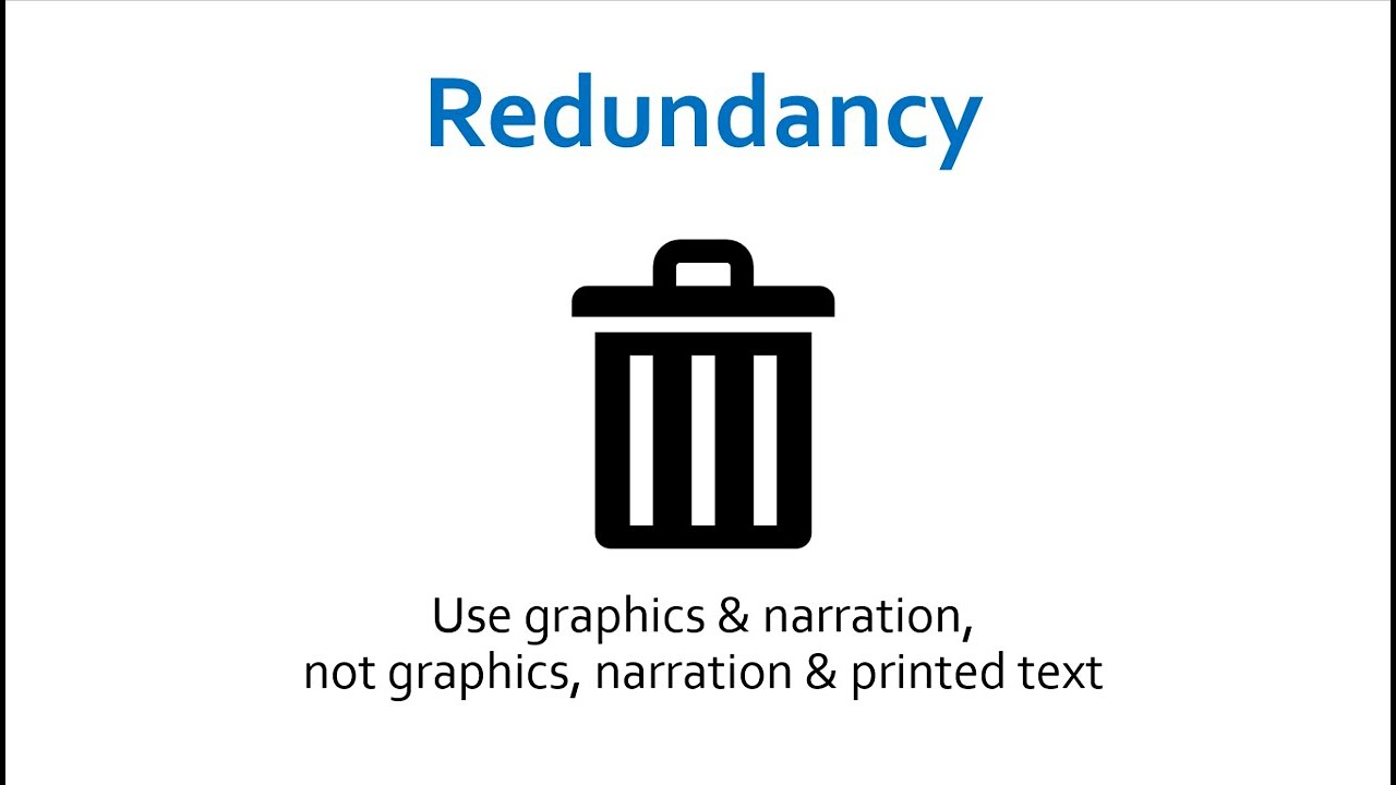 Redundancy Principle | The 12 Multimedia Instructional Principles