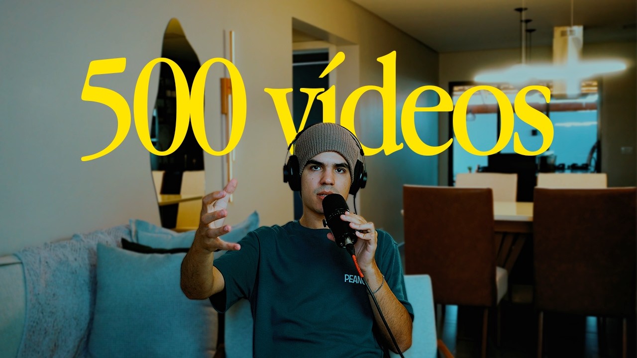 postei mais de 500 vídeos no YouTube e descobri isso
