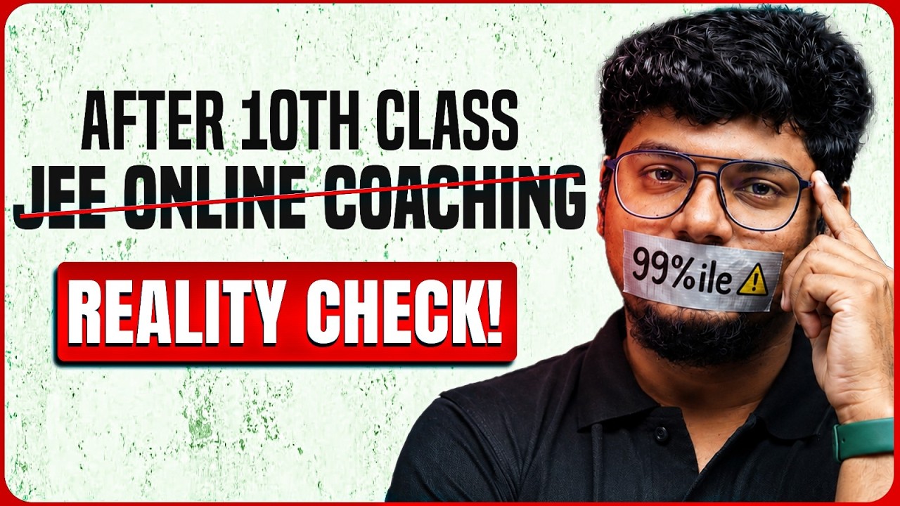 Should You Study Online for JEE After 10th? 😳 | Reality Check | JEE 2028 | Telugu