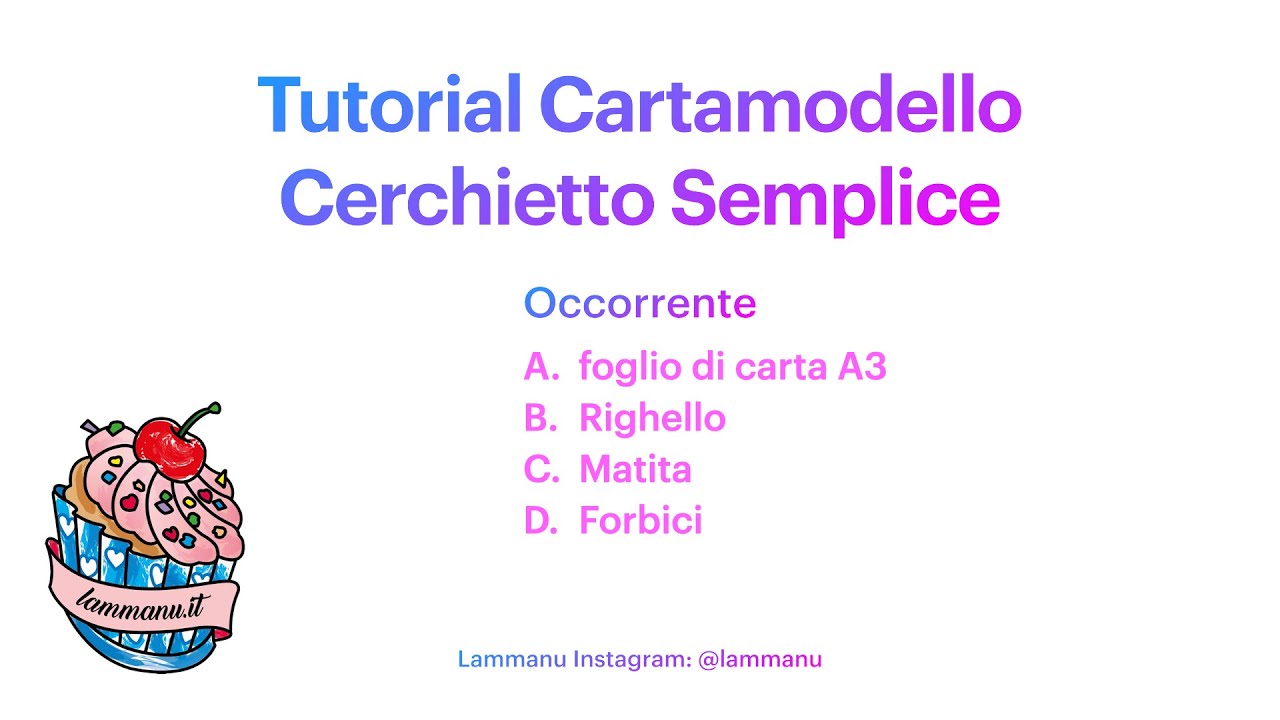 Tutorial cartamodello cerchietto semplice