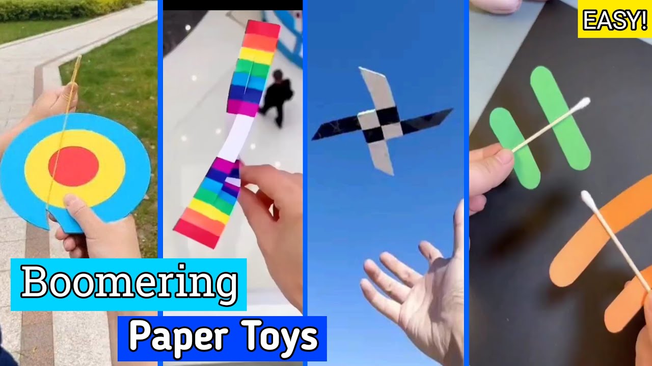 20+ Best flying paper toys / how to make paper ariplane / color changing toys / boomerang ninja star
